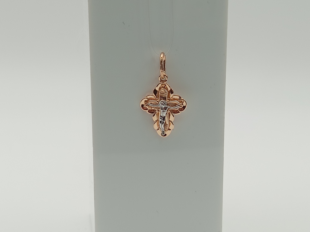 ПОДВЕСКА КРЕСТ без камня (Au 585)