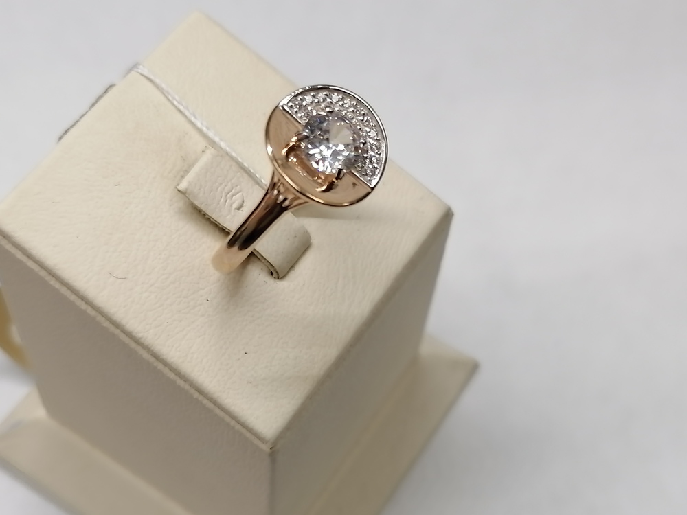 КОЛЬЦО С КАМНЯМИ (Au 585)