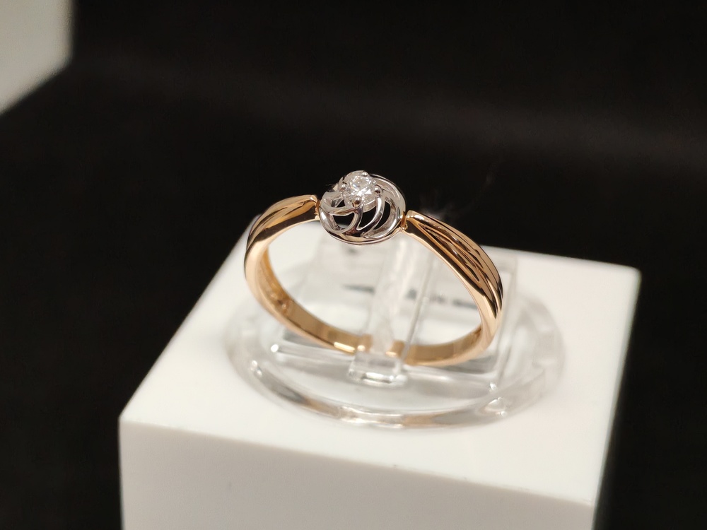 КОЛЬЦО БРИЛЛИАНТ Au 585