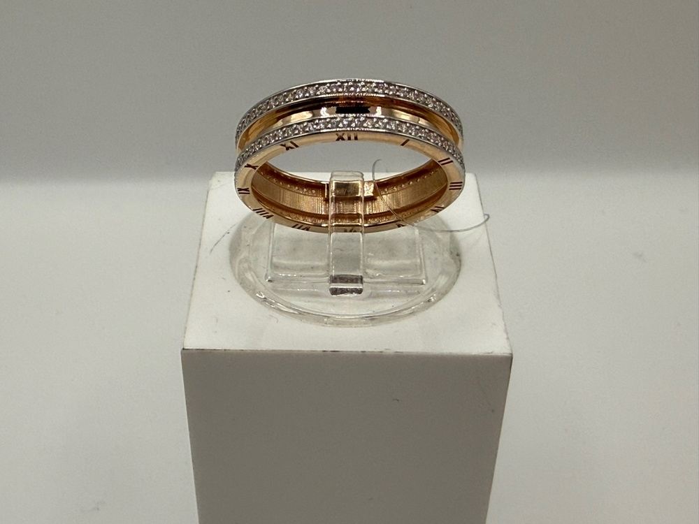 КОЛЬЦО С КАМНЯМИ (Au 585)