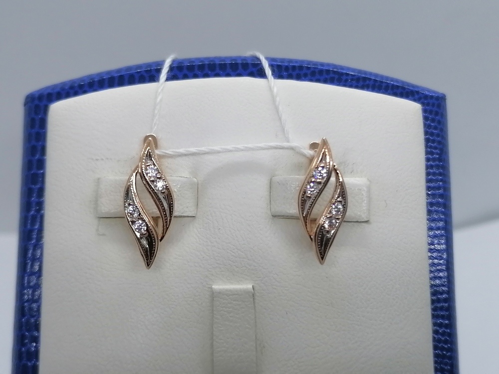 СЕРЬГИ С КАМНЯМИ (Au 585)