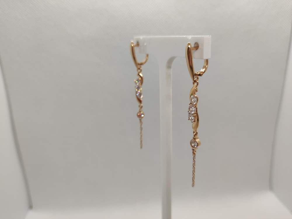 СЕРЬГИ С КАМНЯМИ (Au 585)