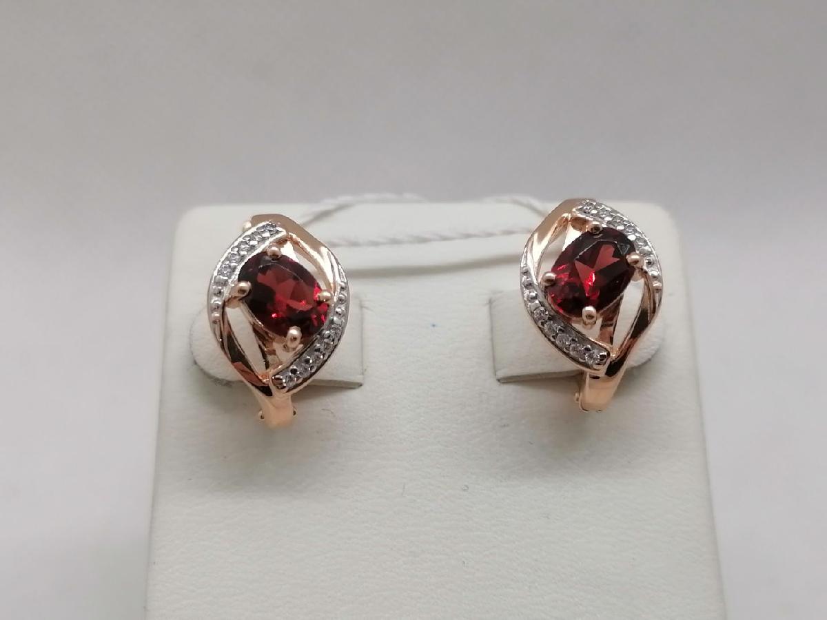 СЕРЬГИ С КАМНЯМИ (Au 585)