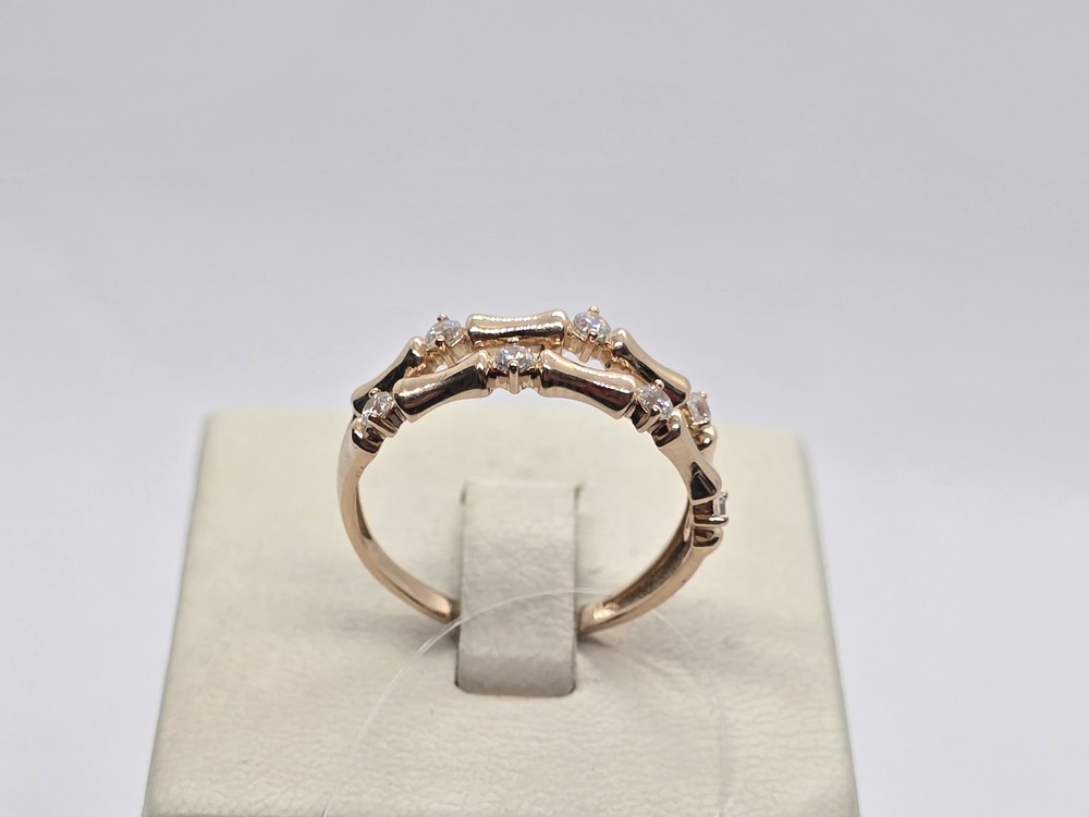 КОЛЬЦО С КАМНЯМИ (Au 585)