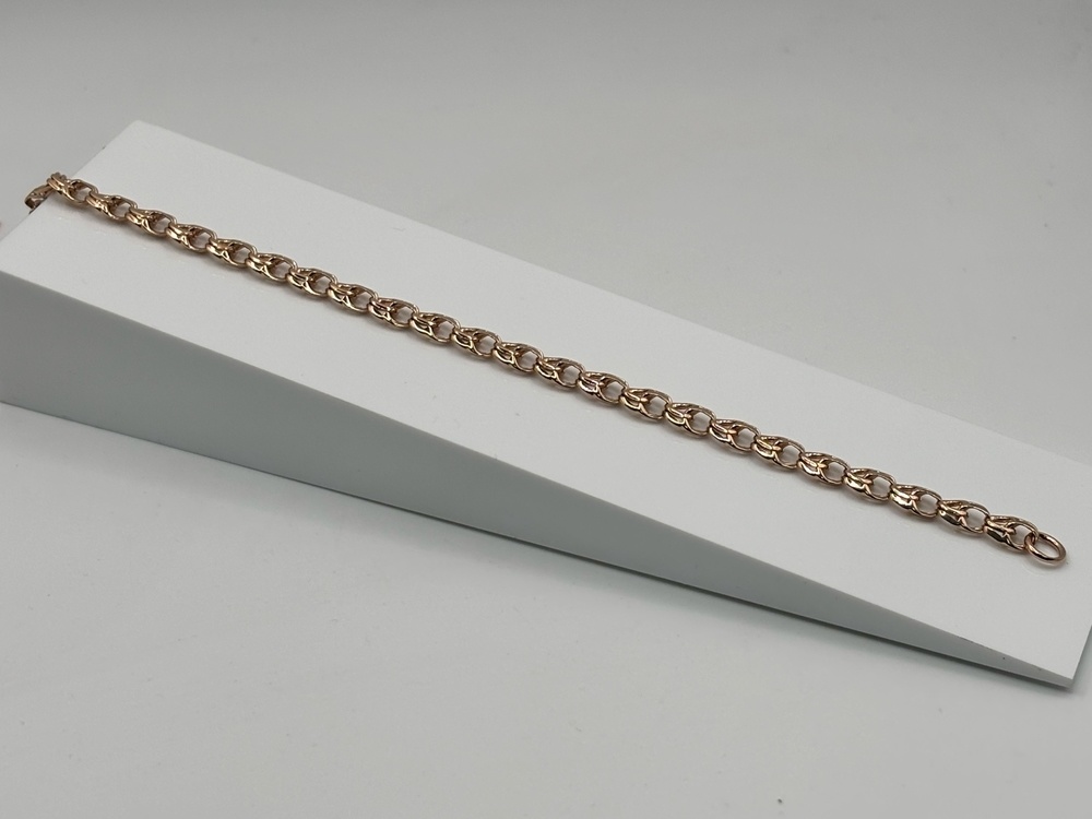 БЛБ585 БРАСЛЕТ ПОЛНОВЕСНЫЙ Бисмарк (Au 585)