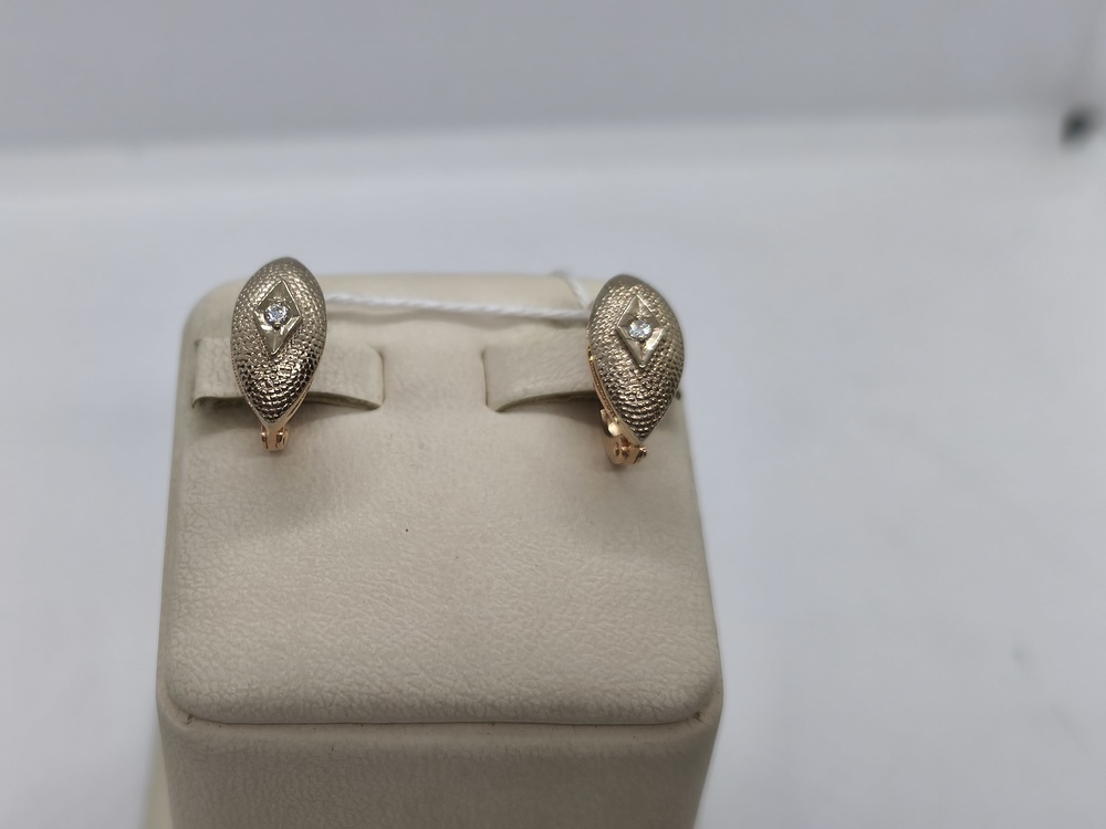 СЕРЬГИ С КАМНЕМ (Au 585)