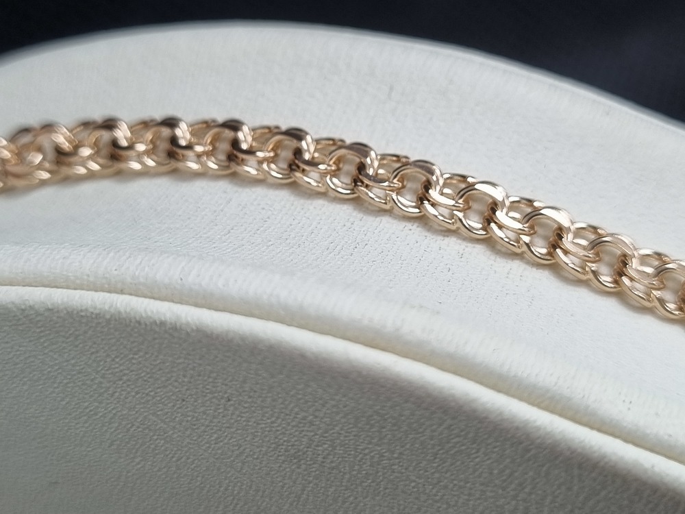 БЛБ585 БРАСЛЕТ ПОЛНОВЕСНЫЙ Бисмарк (Au 585)