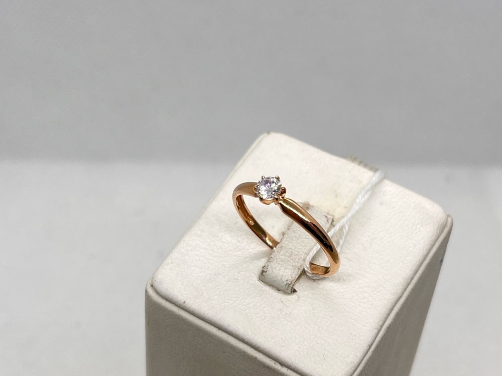 КОЛКМ585 КОЛЬЦО С КАМНЕМ (Au 585)