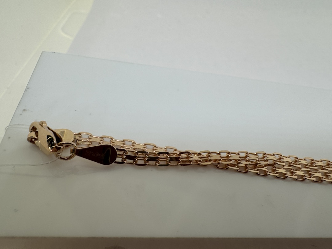 ЦЕПЬ ПОЛНОВЕСНАЯ Бисмарк машинный (Au 585)