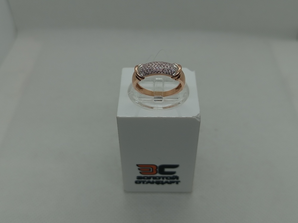 КОЛЬЦО С КАМНЯМИ (Au 585)