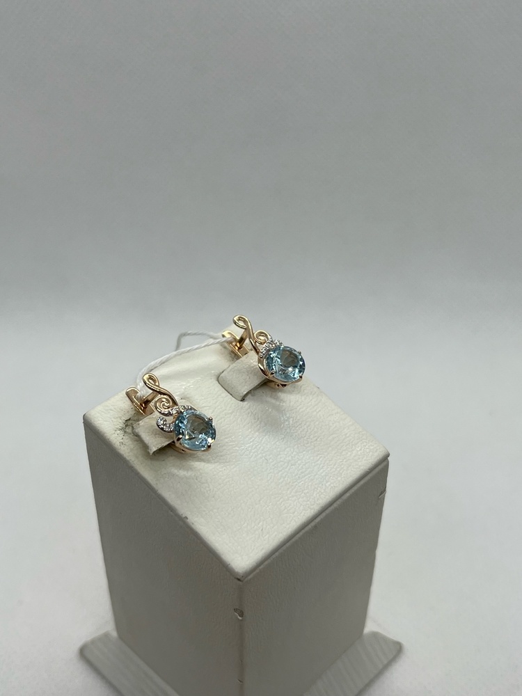 СЕРЬГИ С КАМНЯМИ (Au 585)