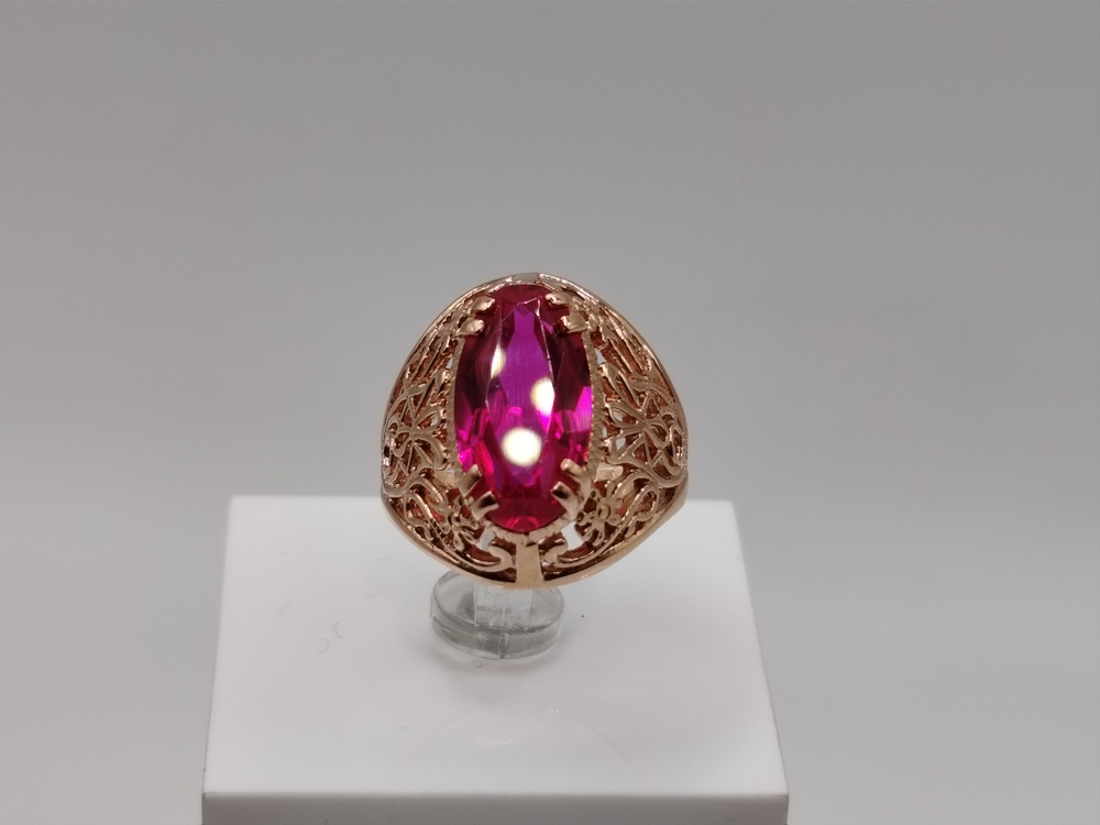 КОЛКМ583 КОЛЬЦО С КАМНЕМ (Au 583)