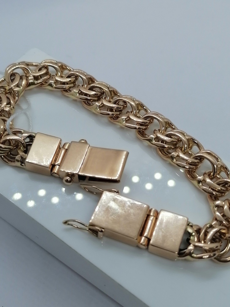 БЛБ585 БРАСЛЕТ ПОЛНОВЕСНЫЙ Бисмарк (Au 585)