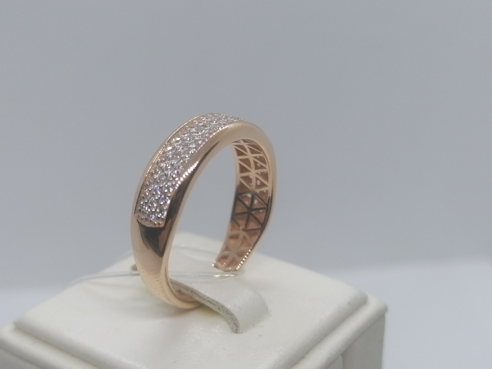 КОЛЬЦО С КАМНЯМИ (Au 585)