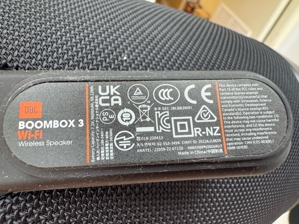 Портативная акустика JBL Boombox 3 WI-FI