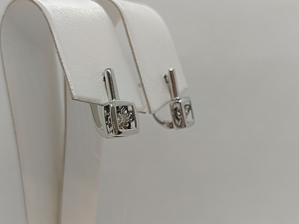 02-12-5704-11-00-1 СЕРЬГИ БРИЛЛИАНТ (Au 585)