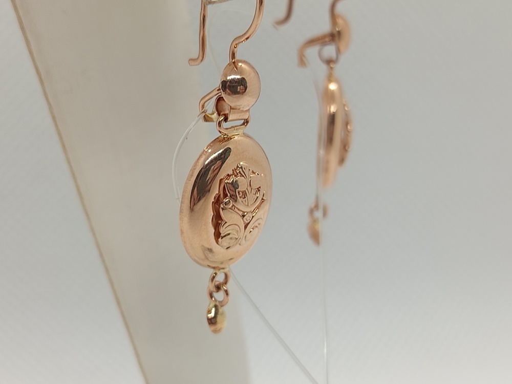 00-02 СЕРЬГИ ПЕТЕЛЬКА без камня (Au 585)