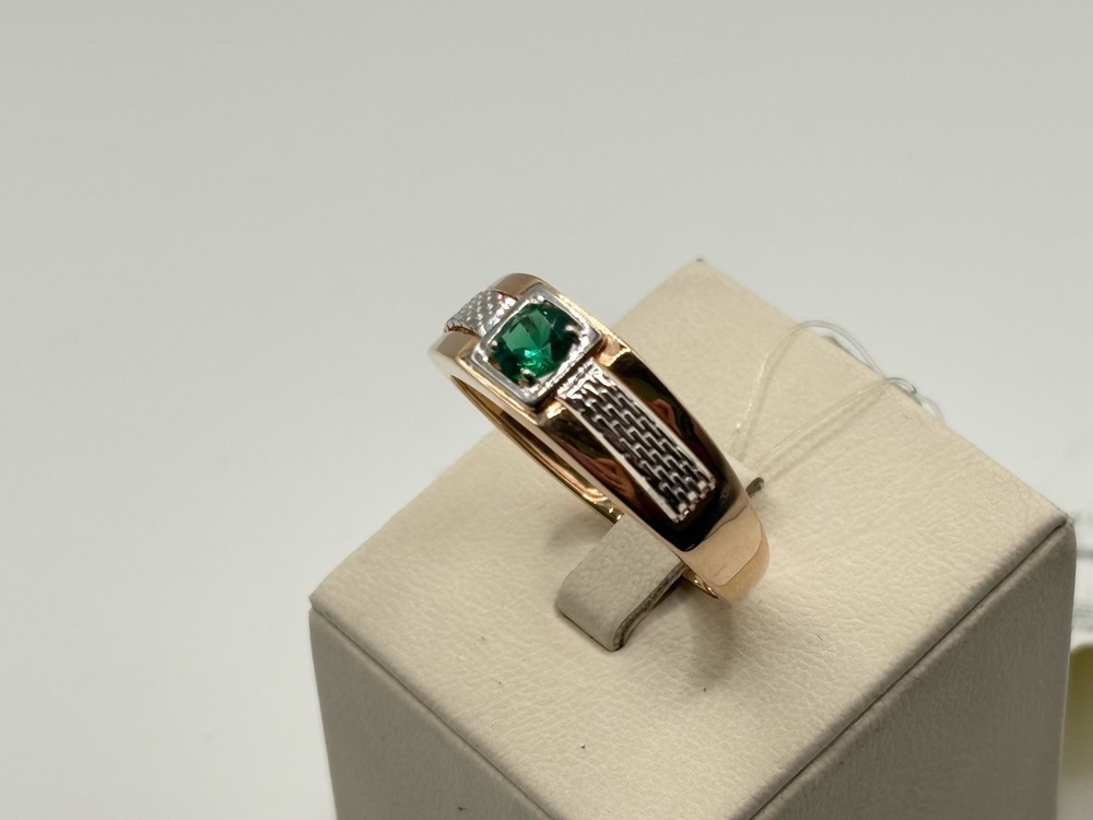 КОЛЬЦО ПЕЧАТКА с камнем (Au 585)