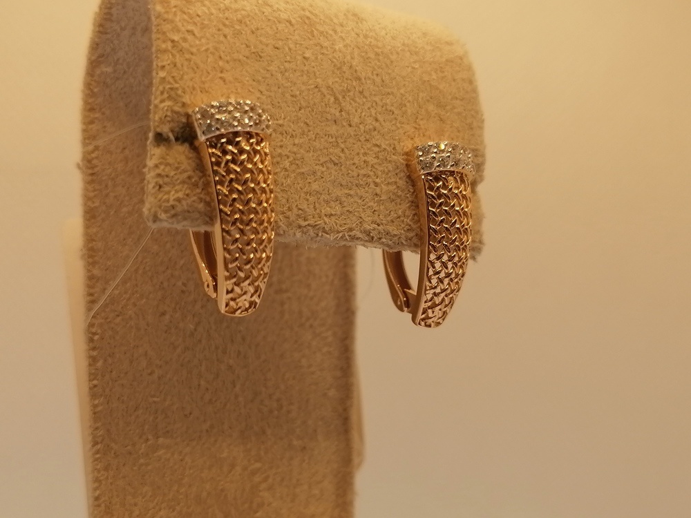 СЕРЬГИ С КАМНЯМИ (Au 585)