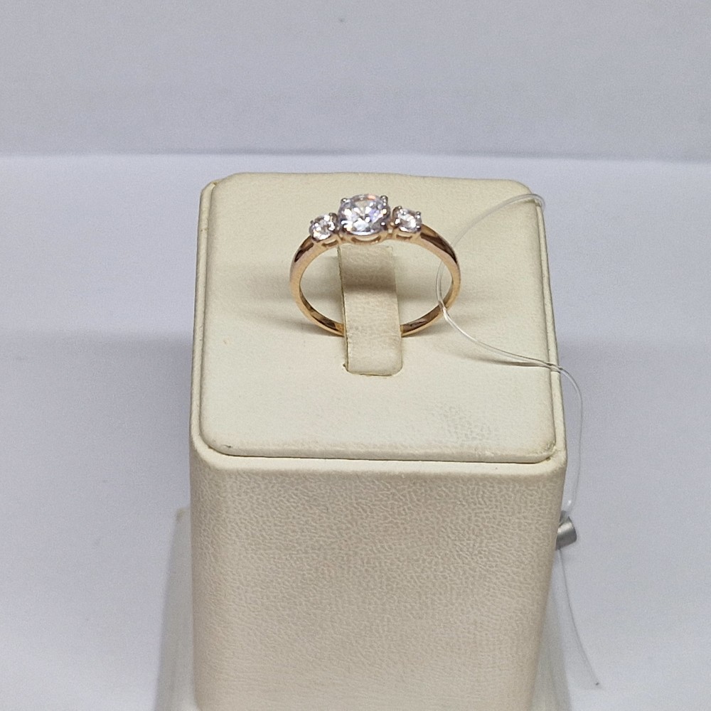 КОЛЬЦО С КАМНЯМИ (Au 585)