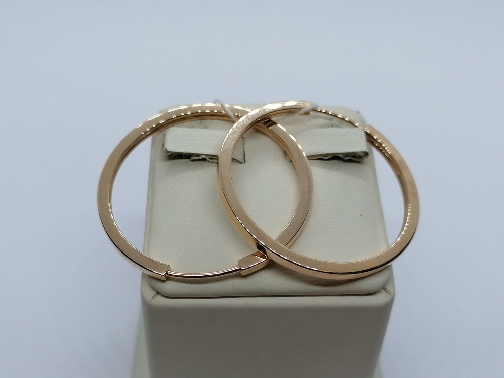 СЕРЬГИ КОНГО широкие (Au 585)