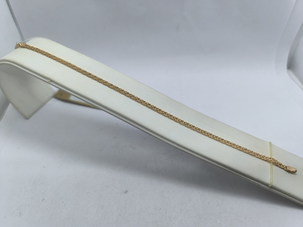 БРАСЛЕТ ПУСТОТЕЛЫЙ Ромб двойной (Au 585)