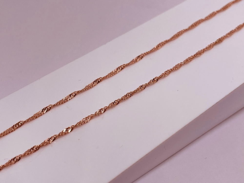 ЦЛСИ585 ЦЕПЬ ПОЛНОВЕСНАЯ Сингапур (Au 585)