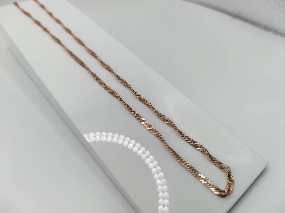 ЦЕПЬ ПУСТОТЕЛАЯ Сингапур (Au 585)