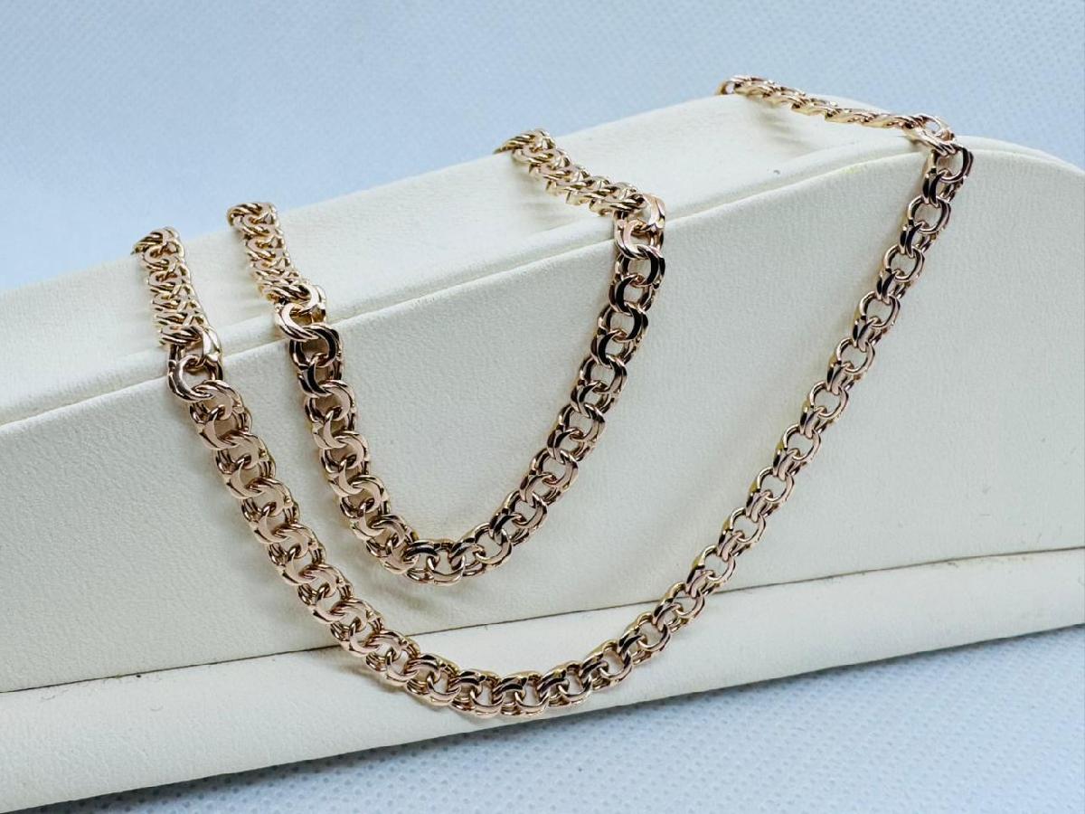 ЦЕПЬ ПОЛНОВЕСНАЯ Бисмарк (Au 585)