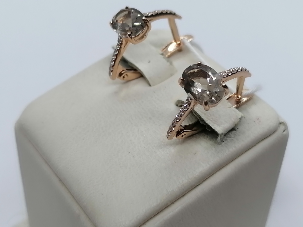 СЕРЬГИ С КАМНЯМИ (Au 585)