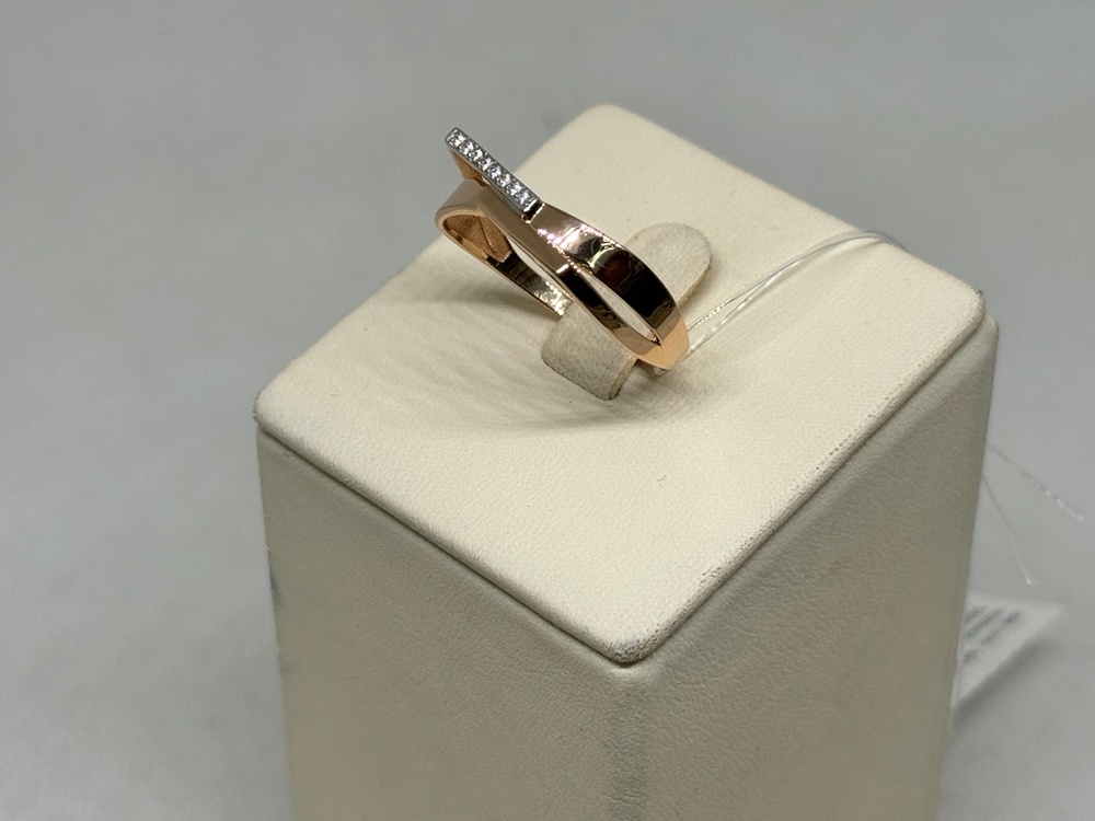 КОЛЬЦО С КАМНЯМИ (Au 585)