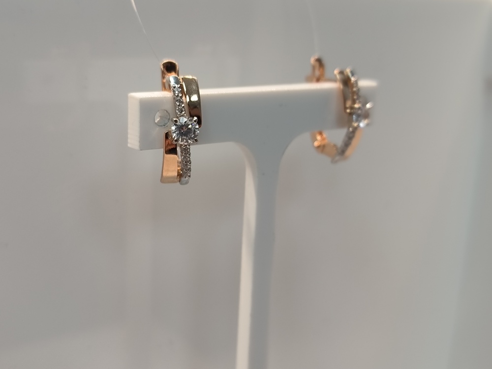 СЕРЬГИ С КАМНЯМИ (Au 585)