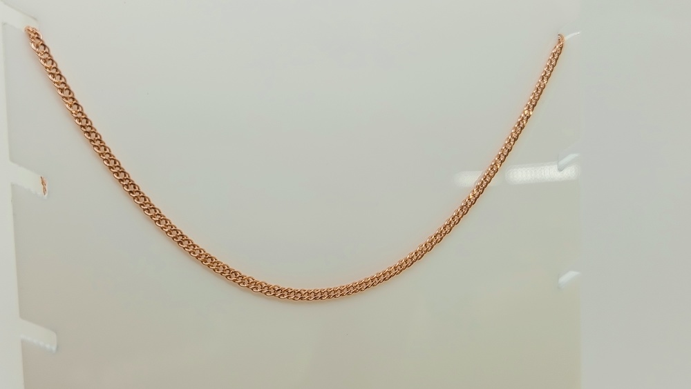 ЦЕПЬ ПУСТОТЕЛАЯ Ромб двойной (Au 585)