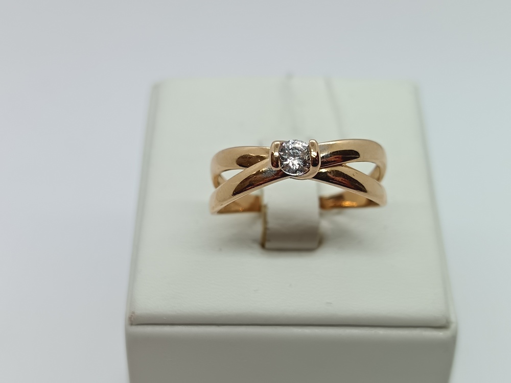 КОЛКМ585 КОЛЬЦО С КАМНЕМ (Au 585)