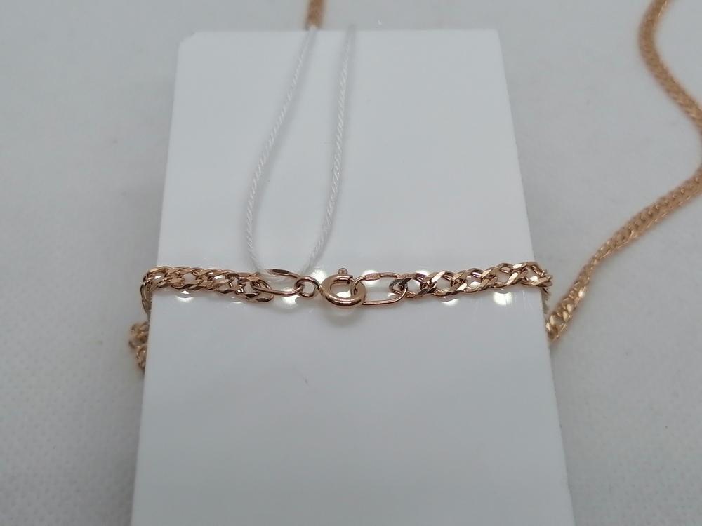 ЦЕПЬ ПОЛНОВЕСНАЯ Ромб двойной (Au 585)