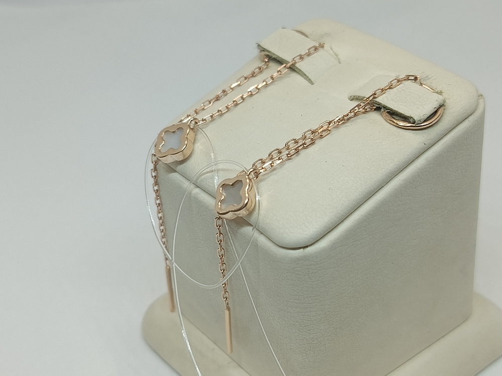 СЕРЬГИ ПРОДЕВКИ с камнем (Au 585)