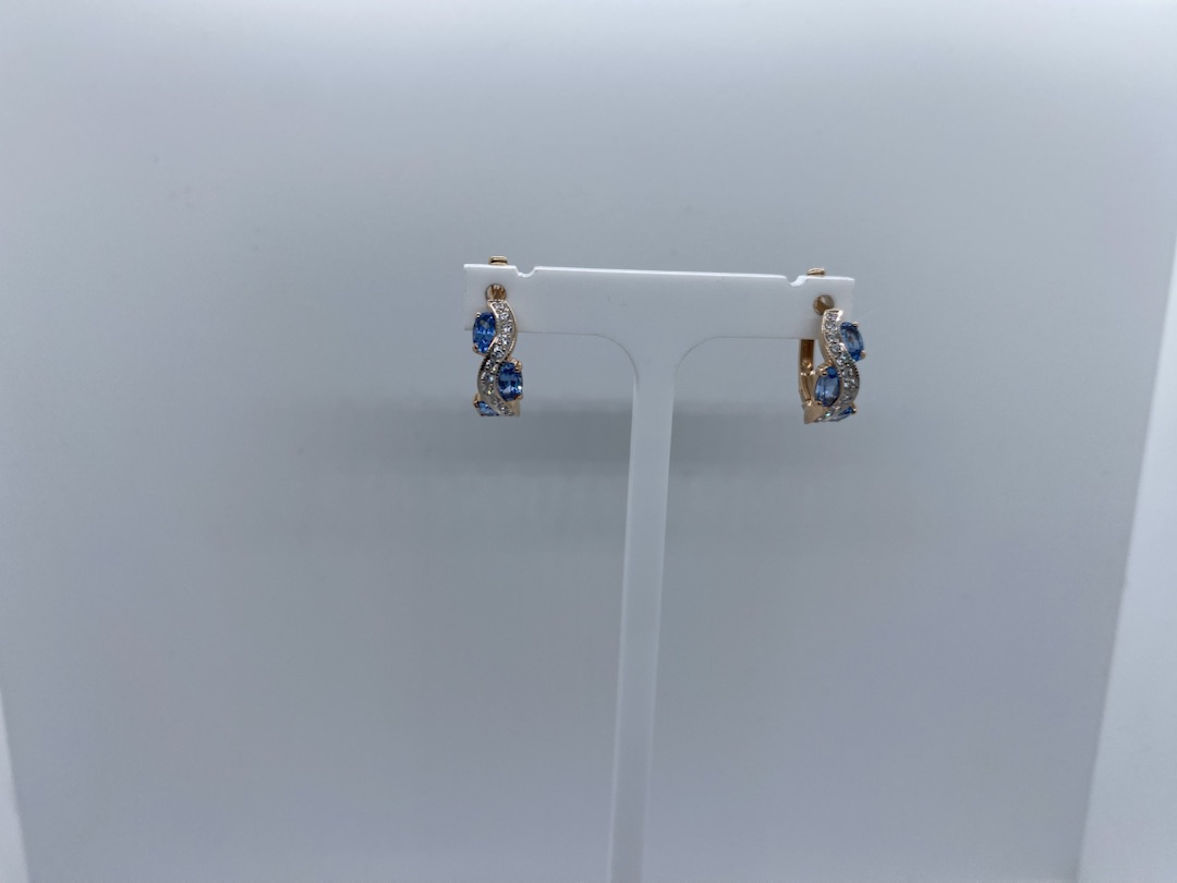 СЕРЬГИ С КАМНЯМИ (Au 585)