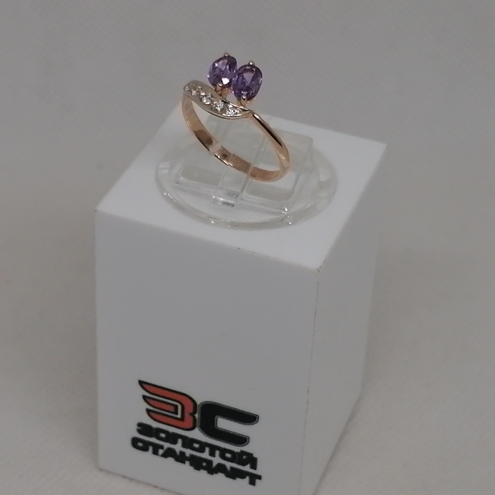 КОЛЬЦО С КАМНЯМИ (Au 585)