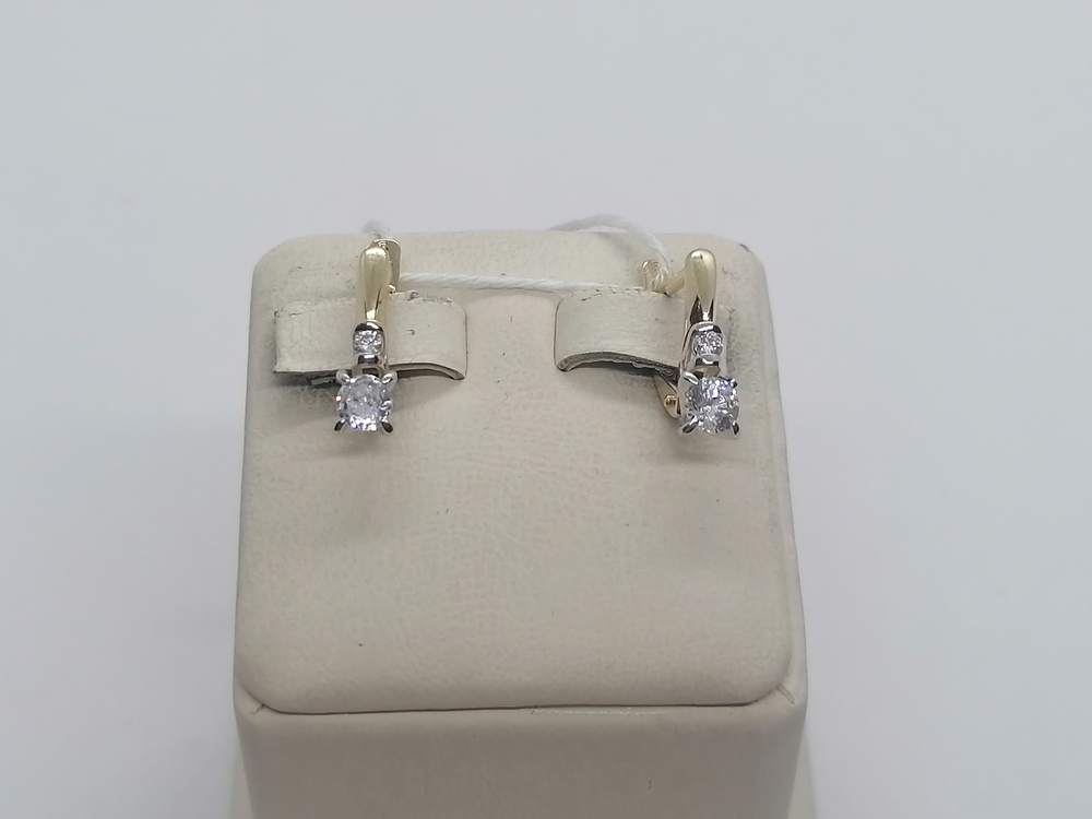 СЕРЬГИ С КАМНЯМИ (Au 585)