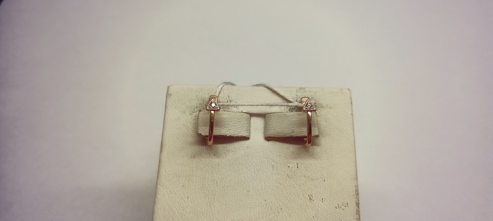 СЕРЬГИ С КАМНЕМ (Au 585)