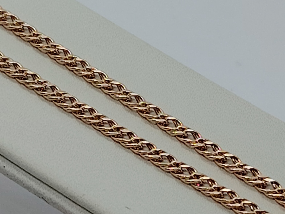 ЦЕПЬ ПУСТОТЕЛАЯ Ромб двойной (Au 585)