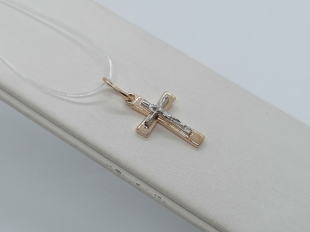 ПОДВЕСКА КРЕСТ без камня (Au 585)