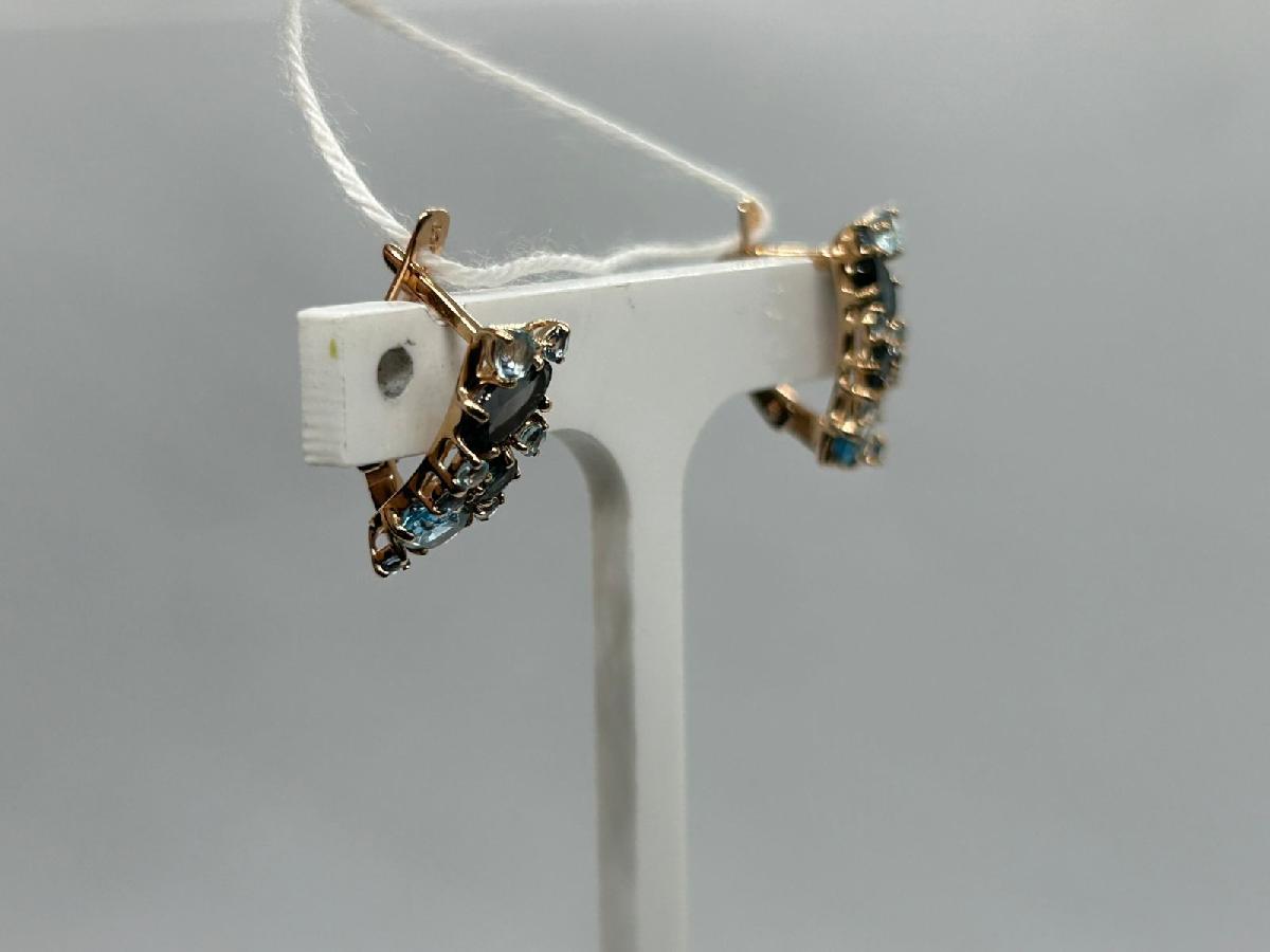 СЕРЬГИ С КАМНЯМИ (Au 585)