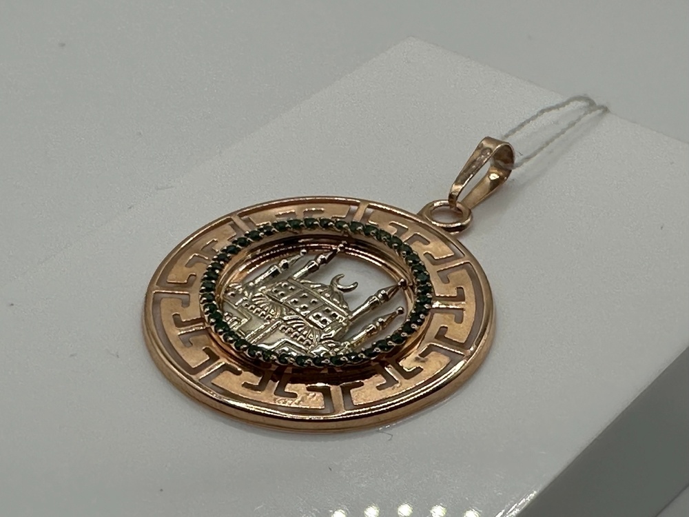 ПОДВЕСКА МЕЧЕТЬ с камнями (Au 585)