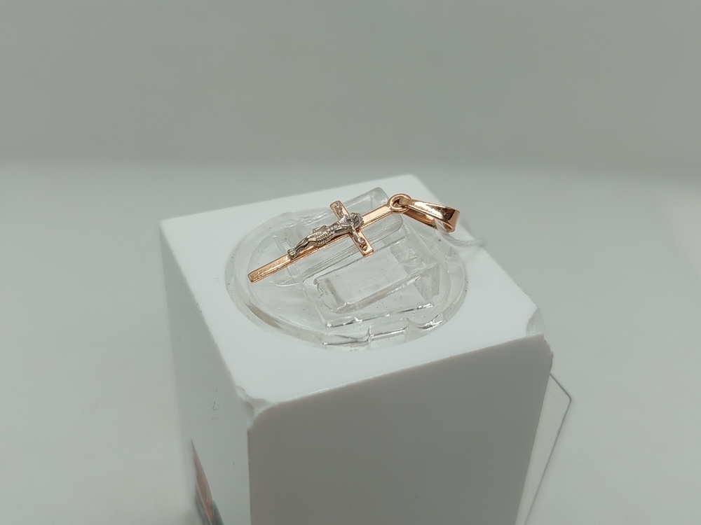 ПОДКБК585 ПОДВЕСКА КРЕСТ БЕЗ КАМНЯ (Au 585)