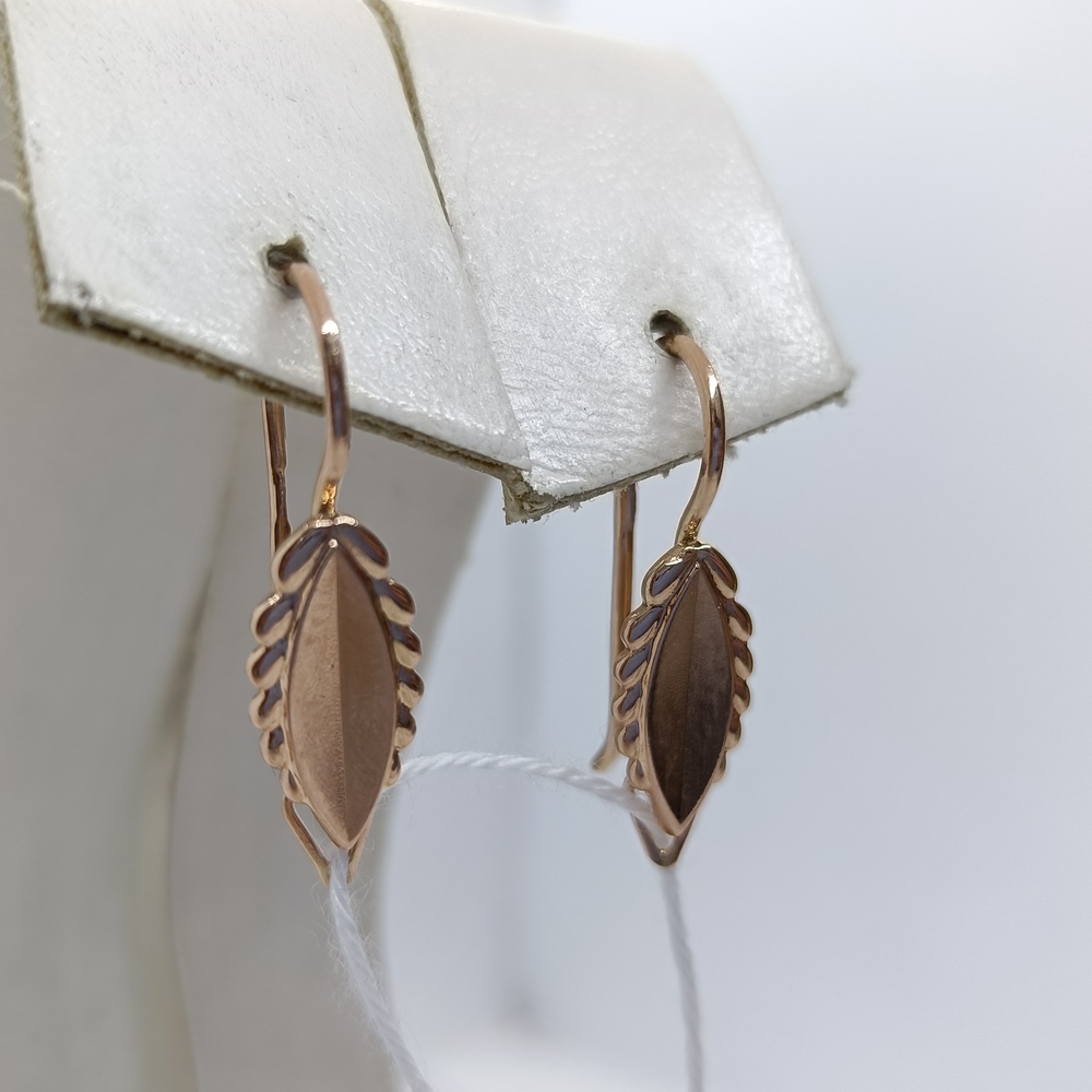 СБКМ583 СЕРЬГИ БЕЗ КАМНЯ (Au 583)