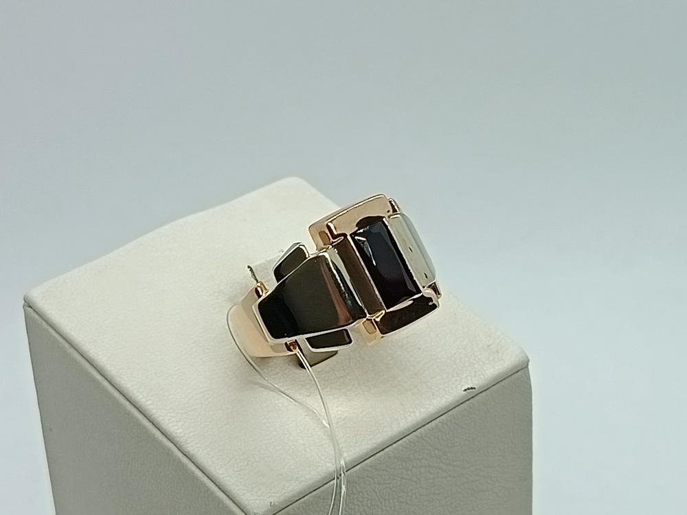 КОЛЬЦО ПЕЧАТКА Гранат (Au 585)