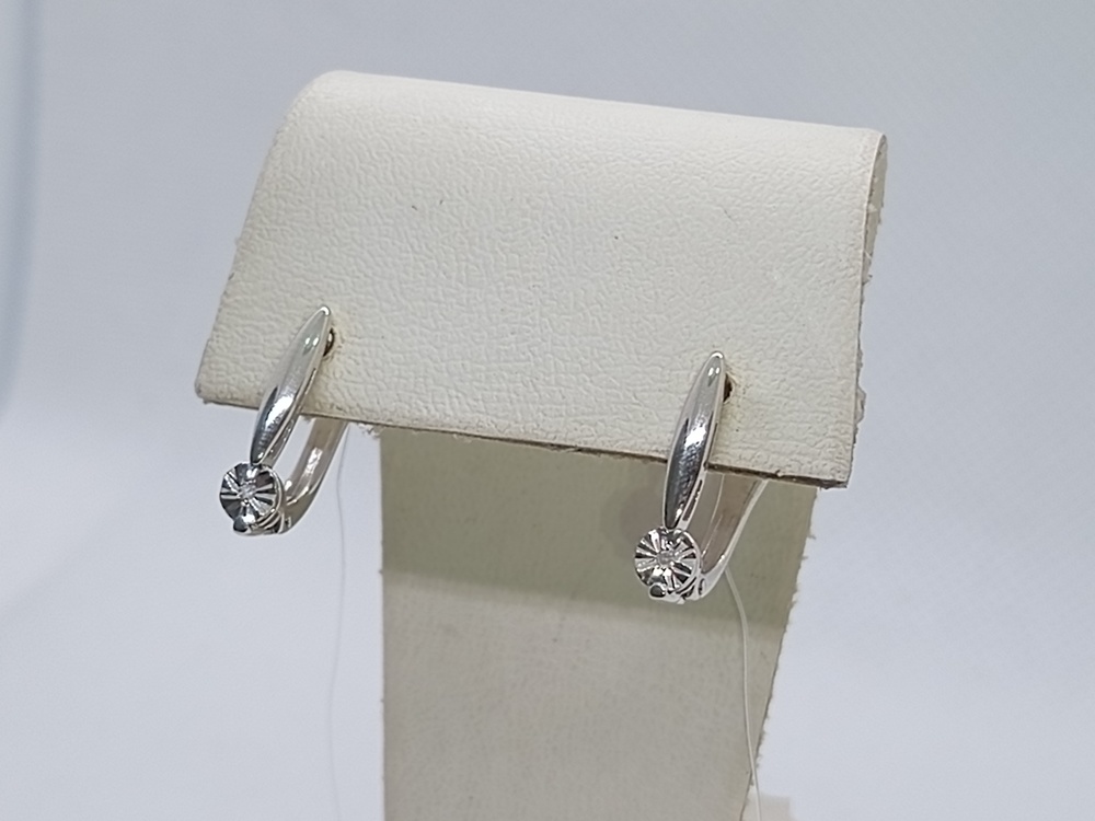 СЕРЬГИ БРИЛЛИАНТ (Ag 925)