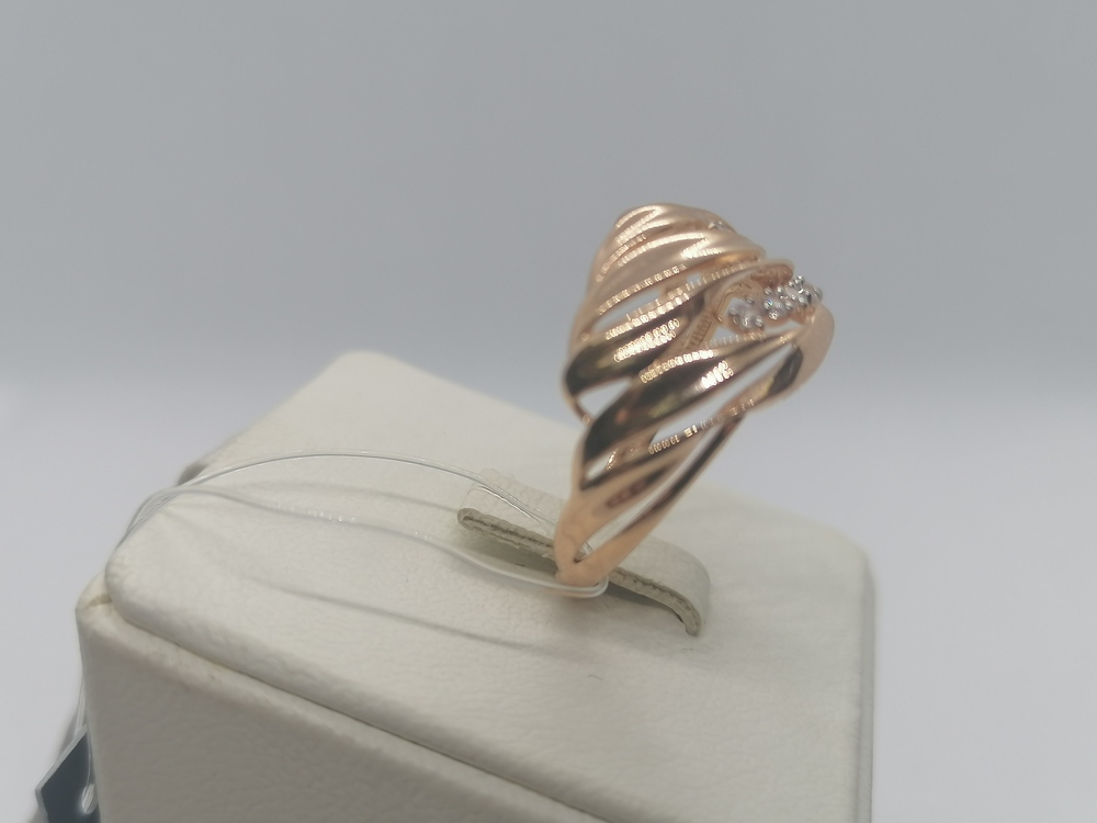 КОЛЬЦО С КАМНЯМИ (Au 585)