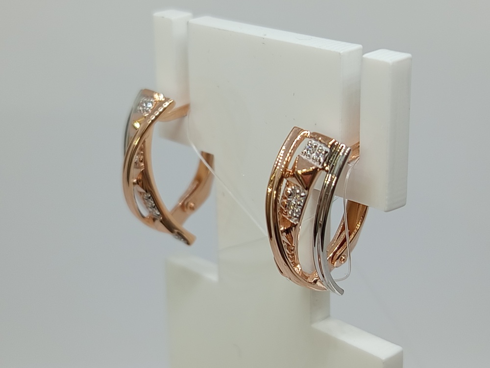 СЕРЬГИ С КАМНЯМИ (Au 585)